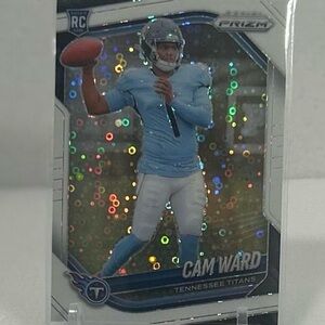 2025 Panini Prizm Football Cam Ward Rookie RC #352 Tennessee Titans Circles Priz